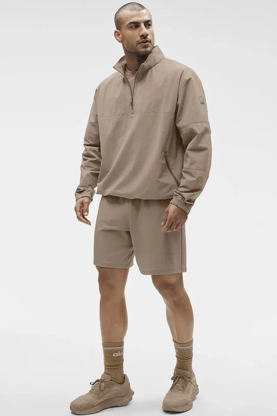 Leichter Takeaway-Pullover – Gravel