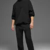 Leichter Takeaway-Pullover – Schwarz