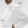 Leichter Takeaway-Pullover – Weiß