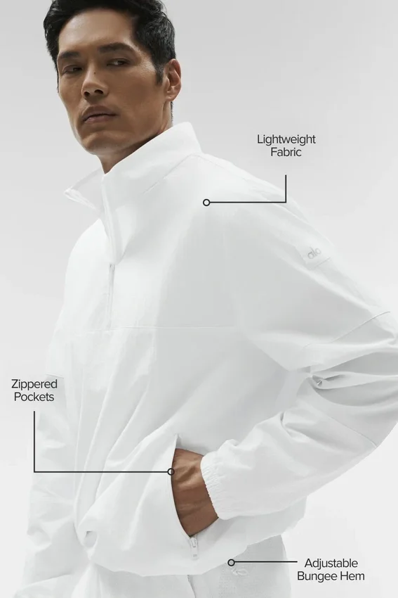 Leichter Takeaway-Pullover – Weiß