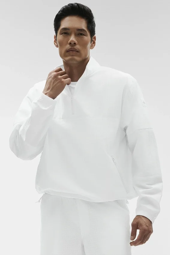 Leichter Takeaway-Pullover – Weiß