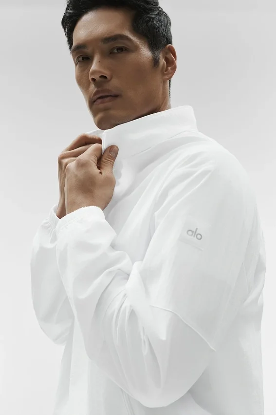 Leichter Takeaway-Pullover – Weiß
