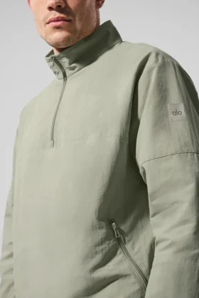 Leichter Takeaway-Track-Pullover – Limestone