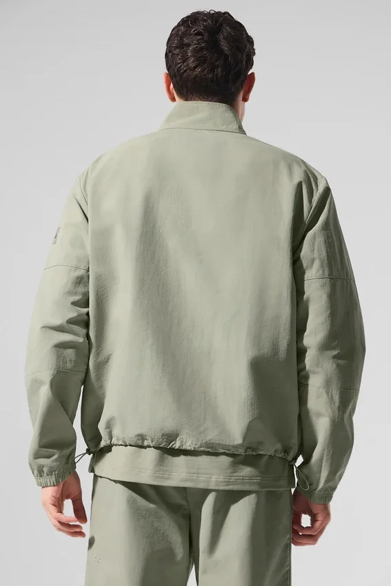 Leichter Takeaway-Track-Pullover – Limestone