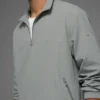 Leichter Takeaway-Track-Pullover – Lunar Grey