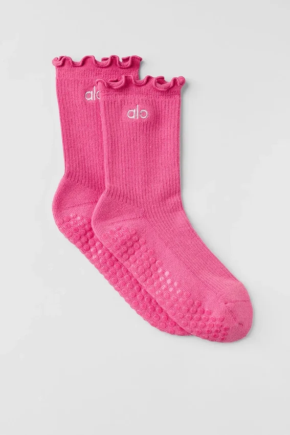 Lettuce Edge Grip Socken – Paradise Pink