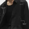 Linen Days Full-Zip-Jacke – Schwarz