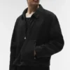 Linen Days Full-Zip-Jacke – Schwarz