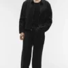 Linen Days Full-Zip-Jacke – Schwarz