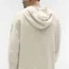 Linen Days Hoodie mit Knopfleiste – Bone