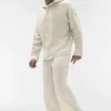 Linen Days Hoodie mit Knopfleiste – Bone