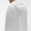 Linen Days Hoodie mit Knopfleiste – Weiß