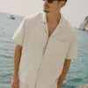 Linen Days Kurzarmshirt – Bone