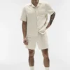 Linen Days Kurzarmshirt – Bone