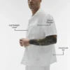 Linen Days Kurzarmshirt – Weiß