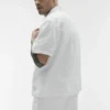 Linen Days Kurzarmshirt – Weiß