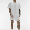 Linen Days Kurzarmshirt – Weiß