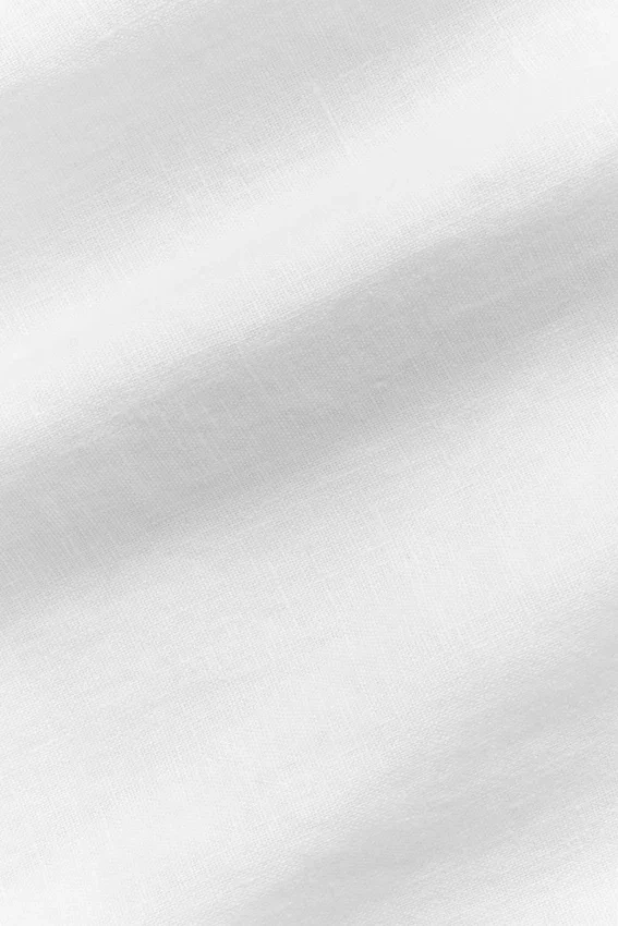 Linen Days Kurzarmshirt – Weiß