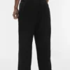 Linen Days Straight-Leg-Hose – Schwarz