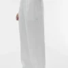 Linen Days Straight Leg Hose – Weiß