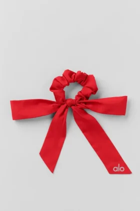 „Love Knots“ Haargummi mit Schleife – leuchtendes Rot