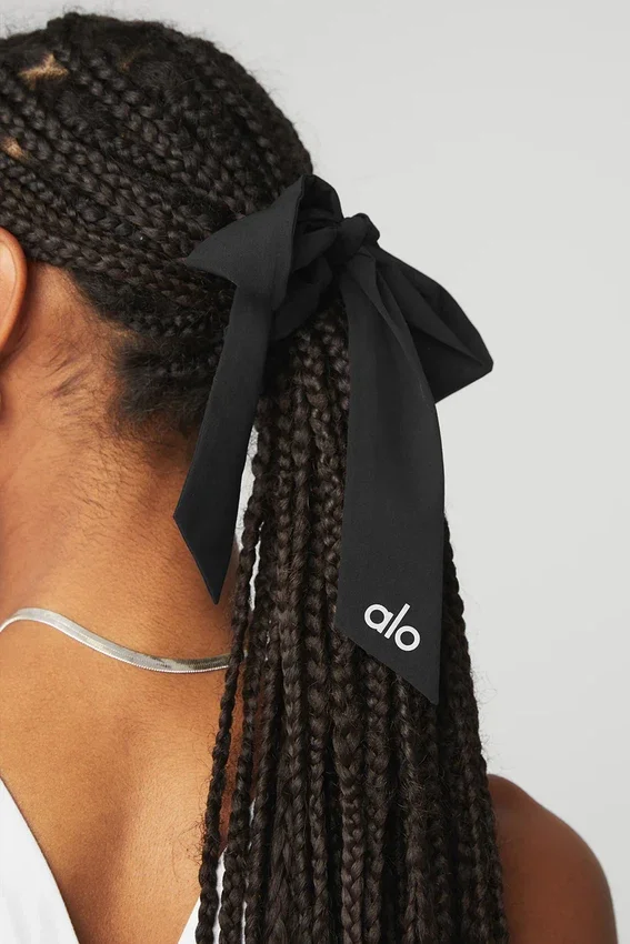 Love Knots Tie Scrunchie – Schwarz
