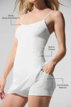 Luftiges Tennis-Kleid – Weiß