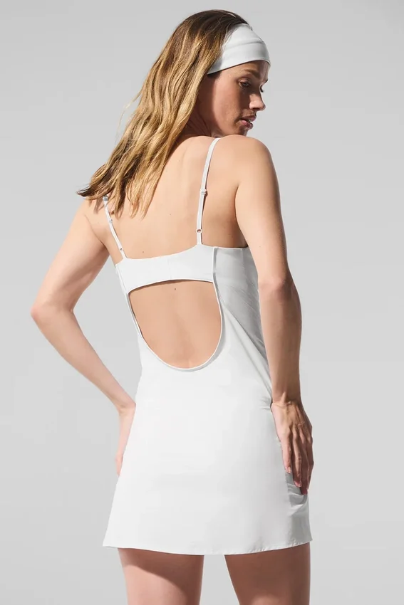 Luftiges Tennis-Kleid – Weiß