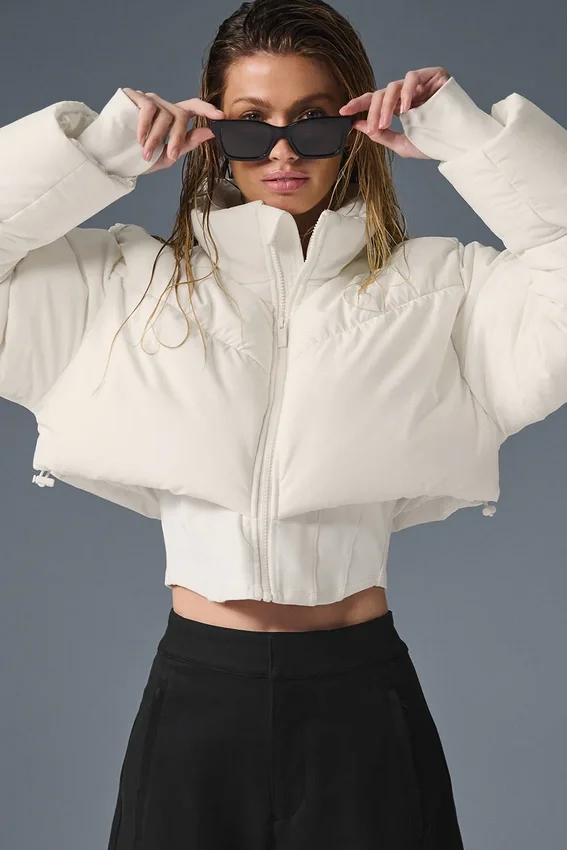 Main Act Corset Puffer – Elfenbein/Elfenbein