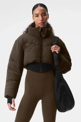 Main Act Corset Puffer – Espresso/Schwarz