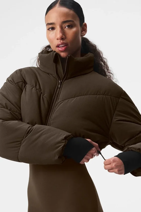 Main Act Corset Puffer – Espresso/Schwarz