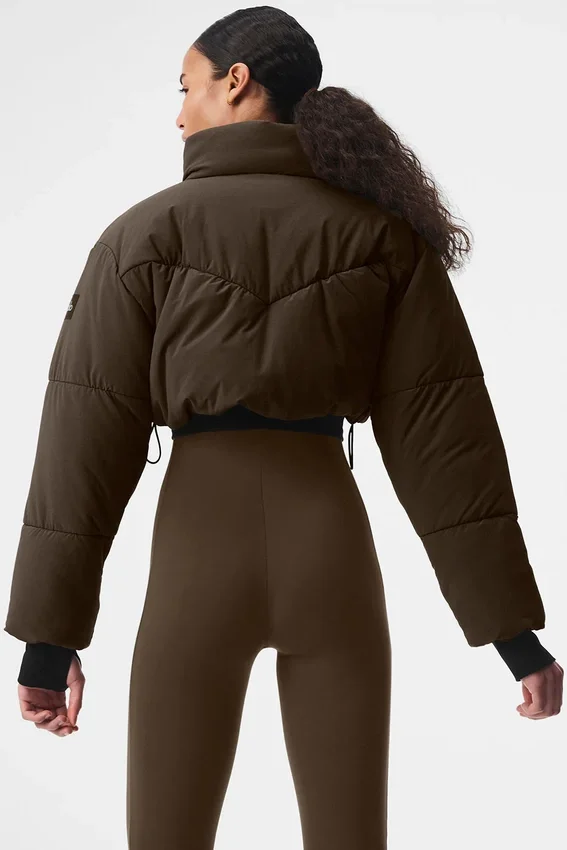 Main Act Corset Puffer – Espresso/Schwarz