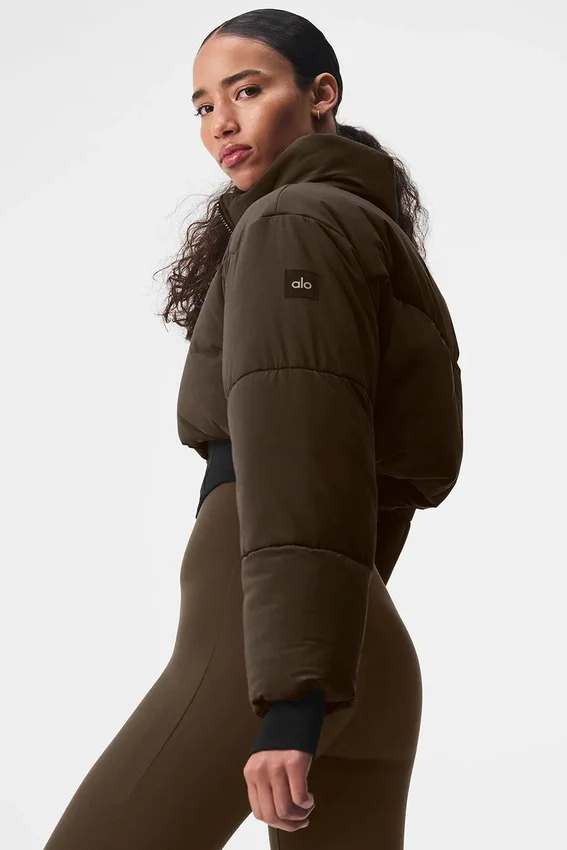 Main Act Corset Puffer – Espresso/Schwarz
