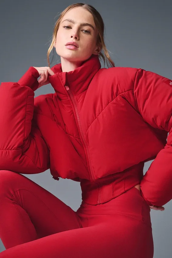 Main Act Corset Puffer – Kräftiges Rot