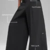 Main Act Hose mit weitem Bein – Schwarz