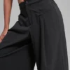 Main Act Hose mit weitem Bein – Schwarz