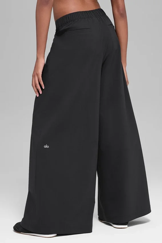 Main Act Hose mit weitem Bein – Schwarz