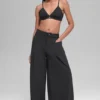 Main Act Hose mit weitem Bein – Schwarz