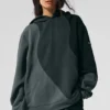 Make Waves Hoodie – Charcoal Green Tonal