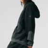 Make Waves Hoodie – Charcoal Green Tonal