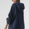 Make Waves Hoodie – Marineblau, Ton-in-Ton