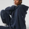 Make Waves Hoodie – Marineblau, Ton-in-Ton