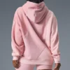 Make Waves Hoodie – Sonnenuntergangsrosa, Ton-in-Ton