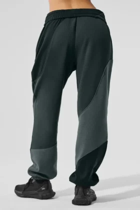Make Waves Jogginghose – Anthrazitgrün, ton-in-ton