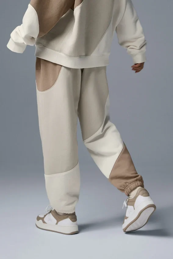 Make Waves Jogginghose – Elfenbein/Beige/Kies