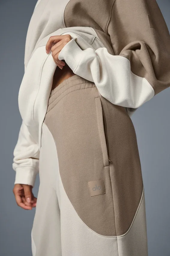 Make Waves Jogginghose – Elfenbein/Beige/Kies