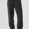 Marl Pullover Hose – Schwarz meliert