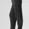 Marl Pullover Hose – Schwarz meliert