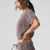 Marl-Pullover mit Kurzarmshirts – Mushroom Marl