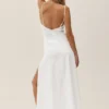 Maxikleid „Riviera“ aus Leinenmischung – Weiß
